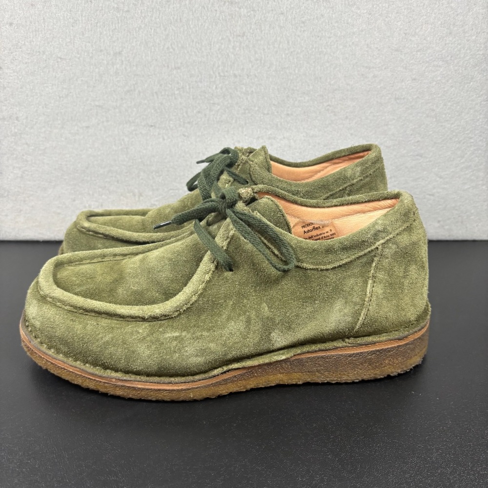 Astorflex Beenflex Suede Moccasin Shoes Green Foresta Men's 40/7 Made in Italy